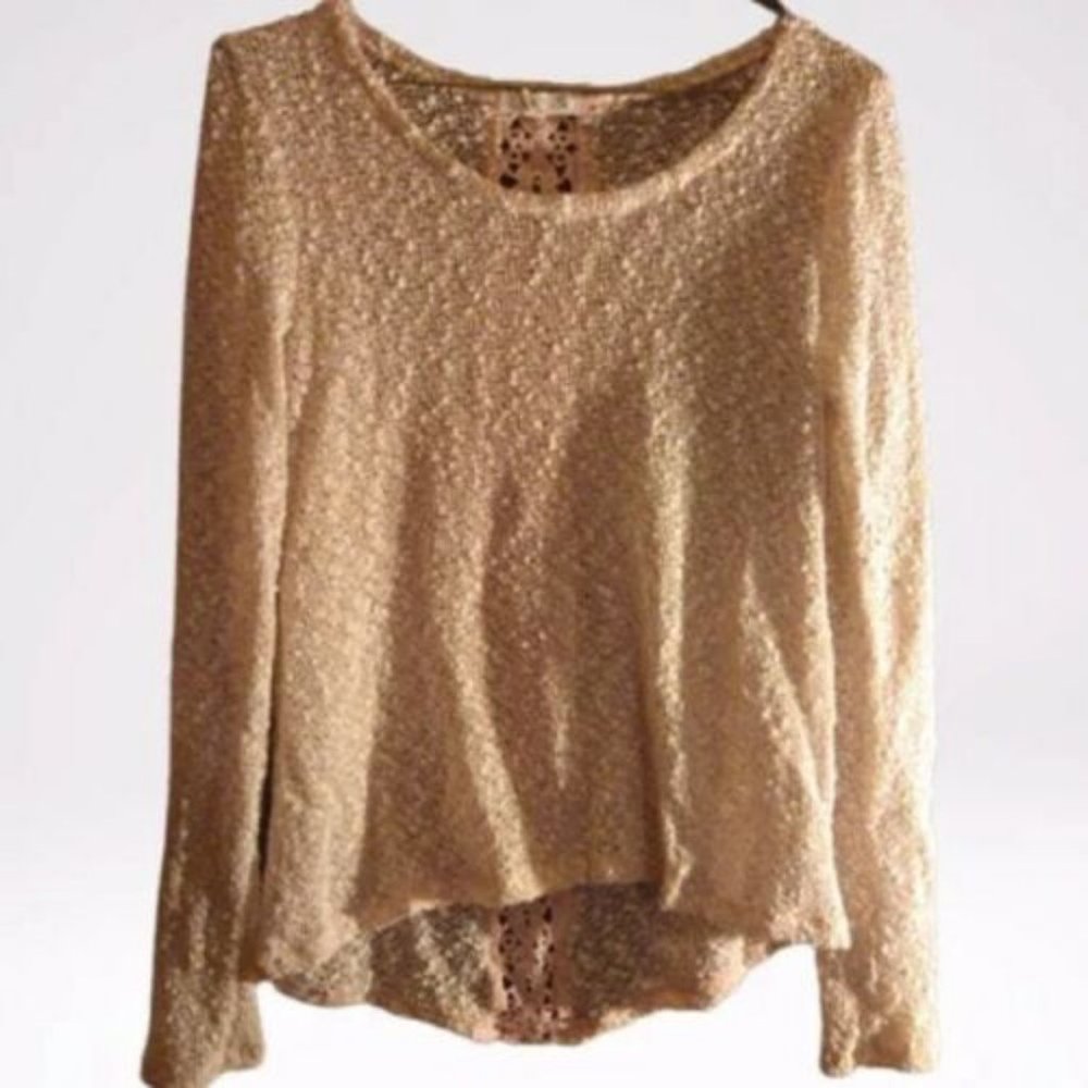 Aeropostale Long Sleeve See Through Shirt